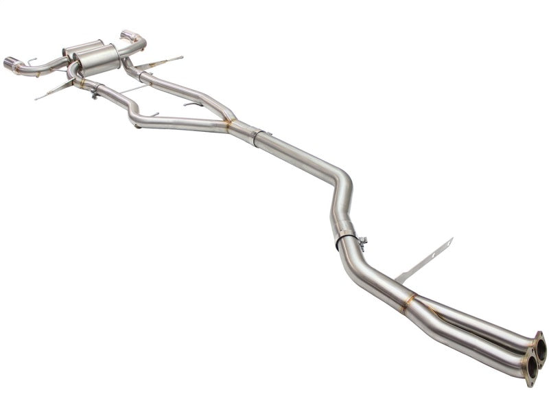 aFe MACHForce XP SS-304 Polish Tip 3.0in-2.5in Dia Cat Back Exhaust 11-13 BMW 335i (E90/E92) 3.0L - Burkken Auto Parts