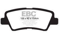 EBC 12 Hyundai Elantra 1.8 Redstuff Rear Brake Pads - Burkken Auto Parts