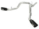 aFe MACHForce XP Exhaust Aluminized Dual Split DPF Back 11-15 GM Diesel Truck V8-6.6L (td) (BLK tip) - Burkken Auto Parts
