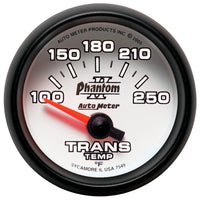 Autometer Phantom II 52.4mm Shortl Sweep Electronic 100-350 Def F Transmission Temperature Gauge - Burkken Auto Parts
