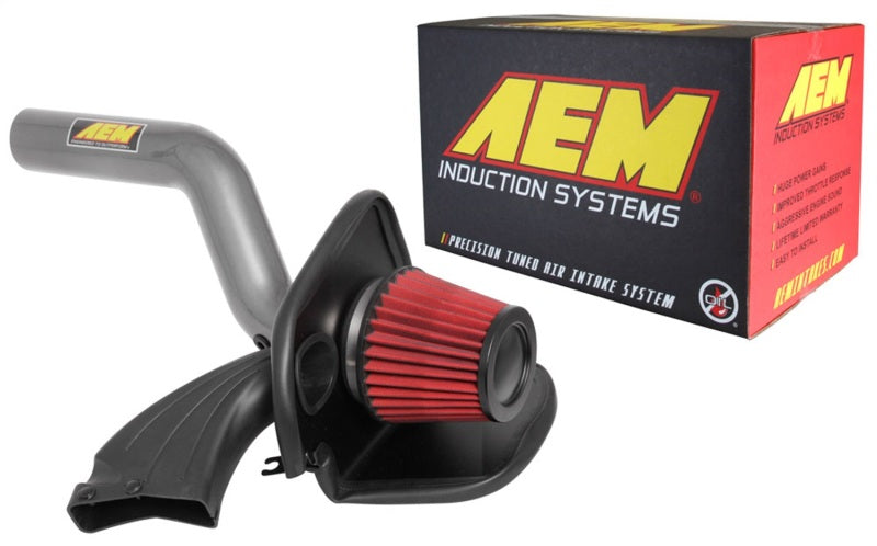 AEM 16-18 Ford Focus RS L4-2.3L F/I Gunmetal Gray Cold Air Intake - Burkken Auto Parts