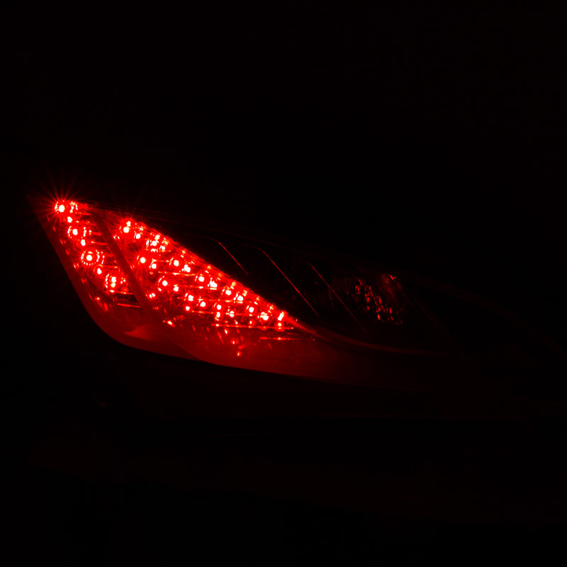 ANZO 2010-2013 Hyundai Genesis LED Taillights Red/Clear - Burkken Auto Parts