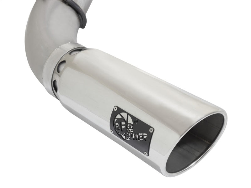 aFe Atlas Exhaust 5in DPF-Back Exhaust Aluminized Steel 2016 Nissan Titan XD V8-5.0L w/ Polished Tip - Burkken Auto Parts