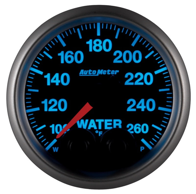 Autometer Elite Nascar 2-1/16in 100-260 Deg. F Water Temp. w/ Peak and Warn Gauge w/ Pro-Control - Burkken Auto Parts
