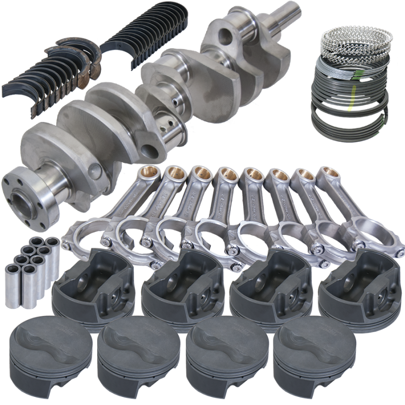 Eagle Ford 289/302 3.400in Crank 5.400in I-Beam Rods -6cc Flat Top 4.030in Pistons Rotating Assembly - Burkken Auto Parts