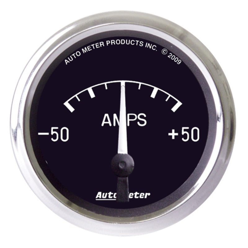 AutoMeter Gauge Ammeter 2-1/16in. 50A Electric Cobra - Burkken Auto Parts
