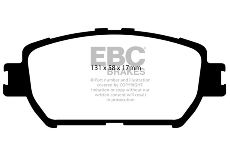EBC 06-07 Lexus GS300 3.0 Greenstuff Front Brake Pads - Burkken Auto Parts