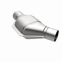 MagnaFlow Conv Univ 2in Inlet/Outlet Angled Offset/Center Oval (California) - Burkken Auto Parts