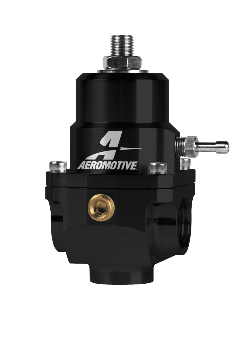 Aeromotive Adjustable Regulator - 35-75PSI - .188 Valve - (2) -08 Inlets/-08 Return - Burkken Auto Parts