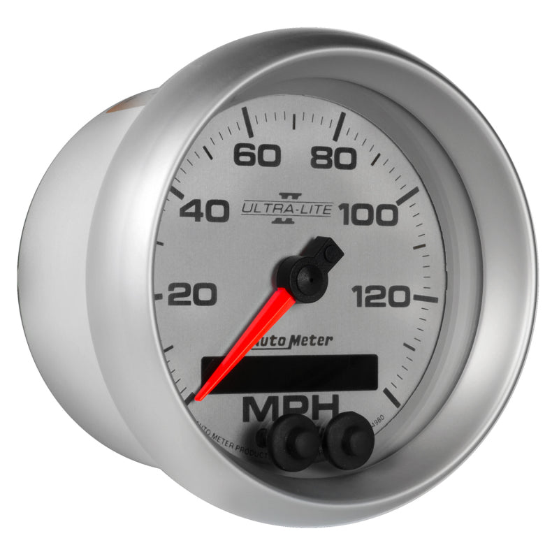 Autometer Ultra-Lite II 3-3/8in 0-140MPH In-Dash Electronic GPS Programmable Speedometer - Burkken Auto Parts