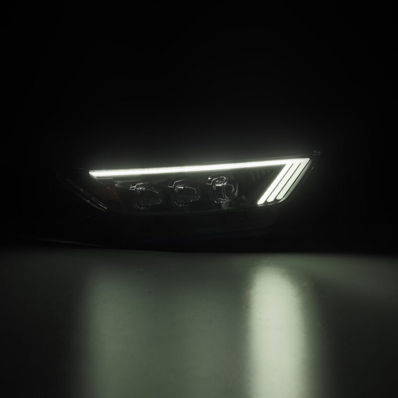 AlphaRex 15-17 Ford Mustang NOVA Series LED Projector Headlights Blk - Burkken Auto Parts