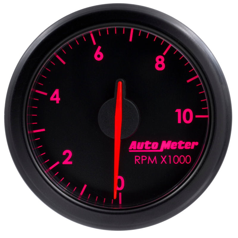 Autometer Airdrive 2-1/6in Tachometer Gauge 0-10K RMP - Black - Burkken Auto Parts