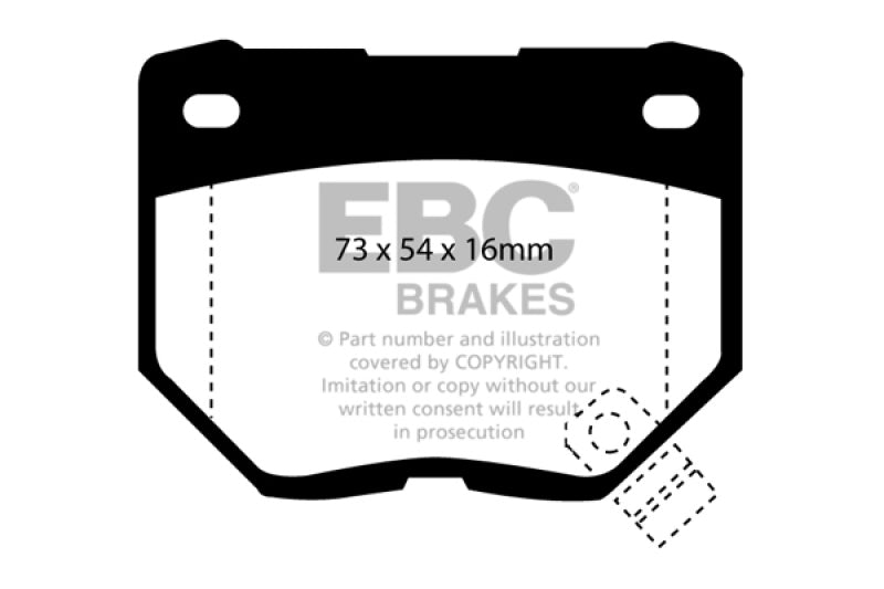 EBC 98-03 Nissan Skyline (R34) 2.5 GT (200) Greenstuff Rear Brake Pads - Burkken Auto Parts