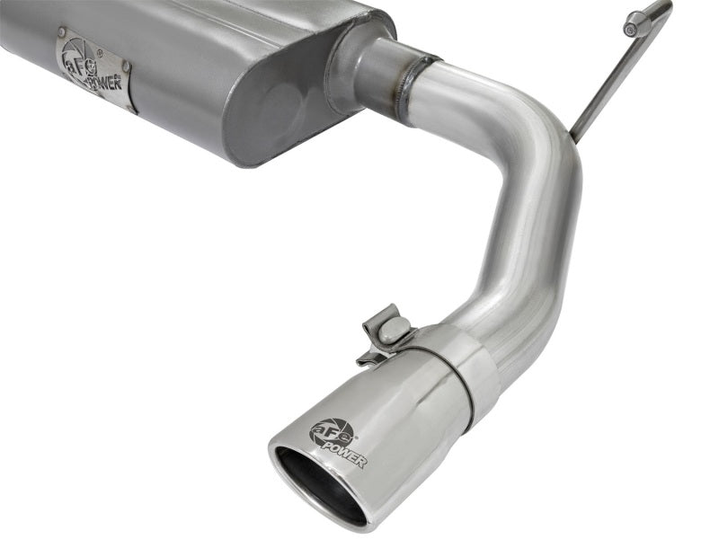 aFe Scorpion 2-1/2in Aluminized Steel Cat Back Exhaust 07-17 Jeep Wrangler V6-3.6/3.8L (4 Dr) - Burkken Auto Parts