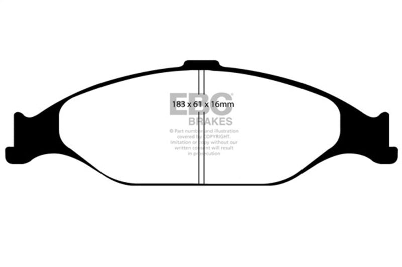 EBC 99-04 Ford Mustang 3.8 Redstuff Front Brake Pads - Burkken Auto Parts