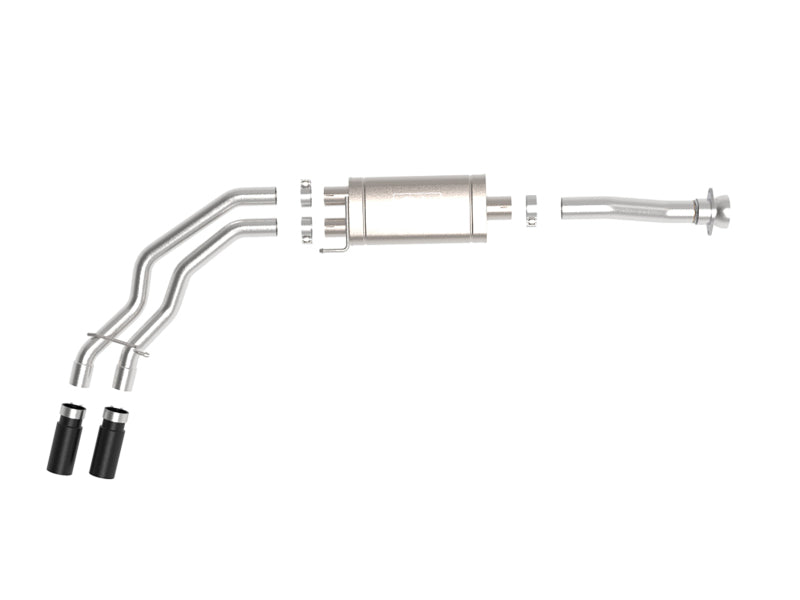 aFe Rebel 3in 409 SS Cat-Back Exhaust 2021 Ford F-150 V6 2.7L/3.5L (tt)/V8 5.0L w/ Black Tips - Burkken Auto Parts