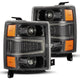 AlphaRex 14-15 Chevy 1500 PRO-Series Projector Headlights, Alpha-Black w/ Sequential Signal &  DRL - Burkken Auto Parts