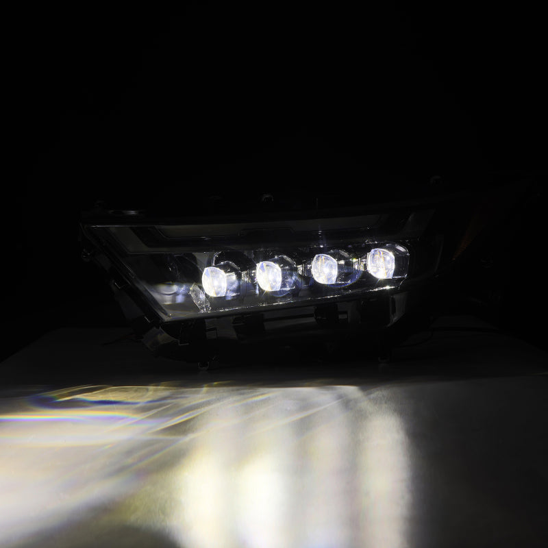 AlphaRex 19-23 Toyota RAV4 (High Trim) NOVA LED Projector Headlights Alpha-Black - Burkken Auto Parts