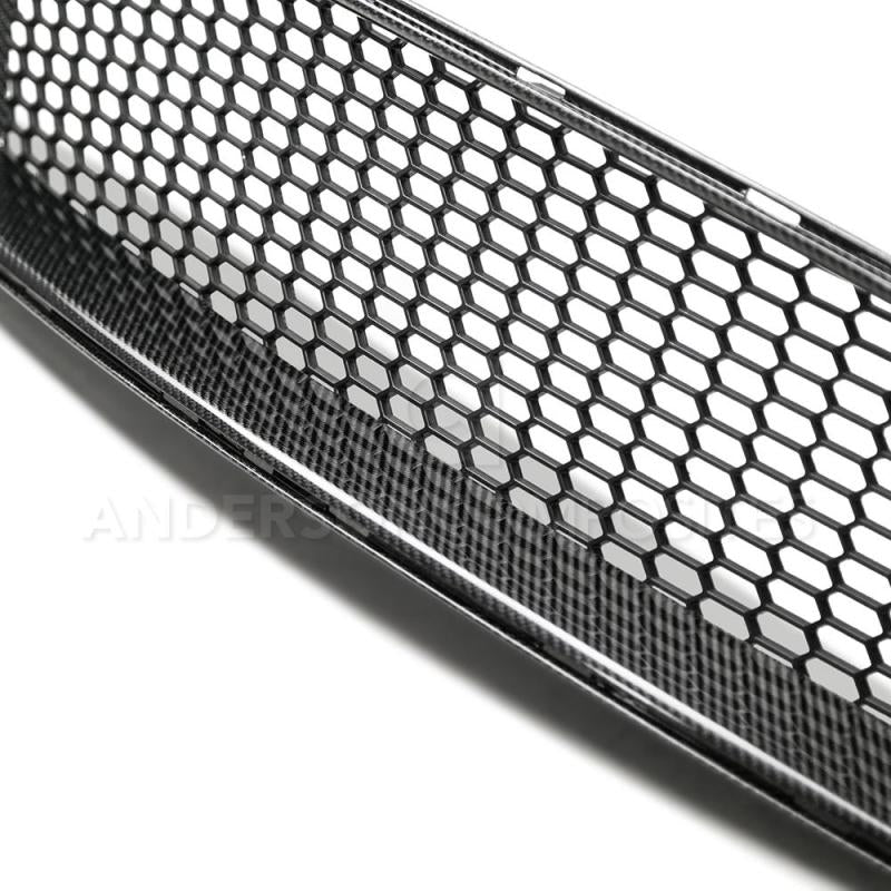 Anderson Composites 2018 Ford Mustang Type-GT Carbon Fiber Upper Grille - Burkken Auto Parts