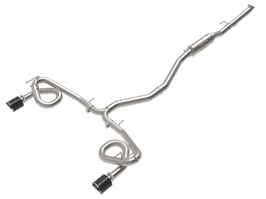aFe 22-23 Honda Civic Si L4 1.5L (t) Takeda 2.5in to 3in 304 SS Cat-Back Exhaust w/Carbon Fiber Tips - Burkken Auto Parts