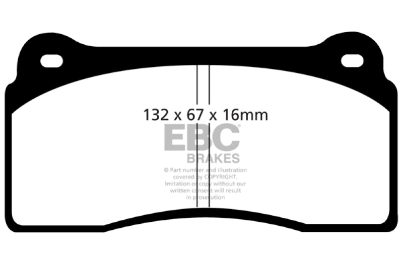 EBC 99-03 Aston Martin DB7 5.9 Redstuff Front Brake Pads - Burkken Auto Parts