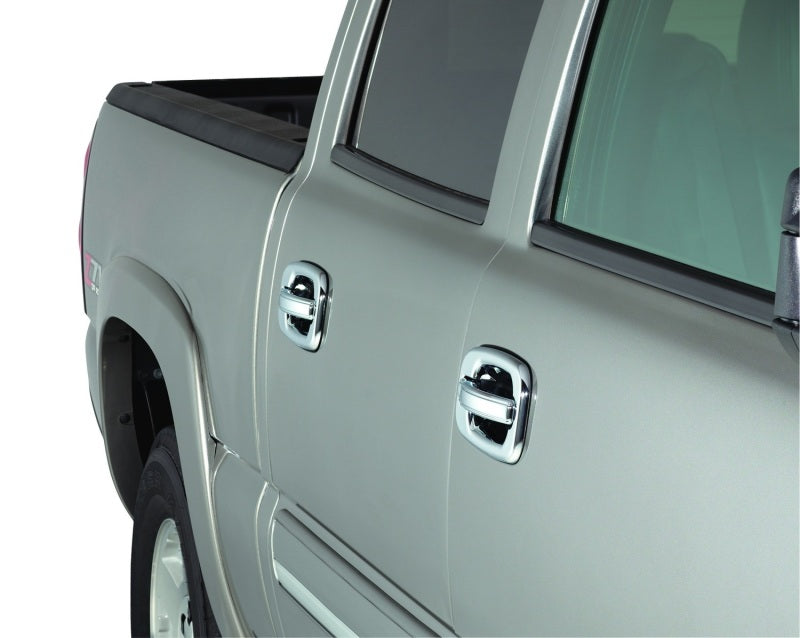 AVS 04-14 Ford F-150 (No Keypad/Passenger Keyhole) Door Handle Covers (4 Door) 8pc Set - Chrome - Burkken Auto Parts