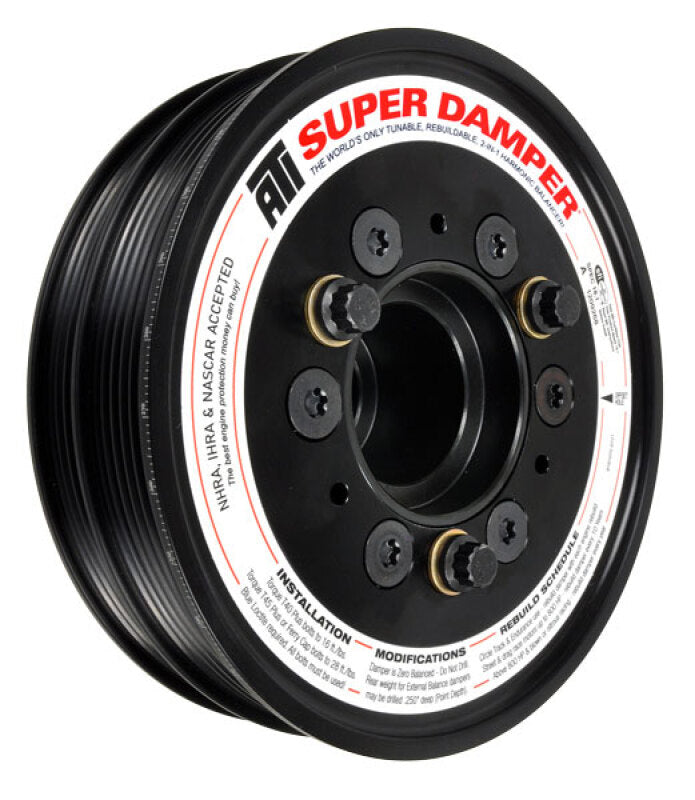 ATI Damper - 6.78in - Alum - 6 Grv - Ford Ecoboost 3.3L/3.5L/3.7L V6 - Burkken Auto Parts