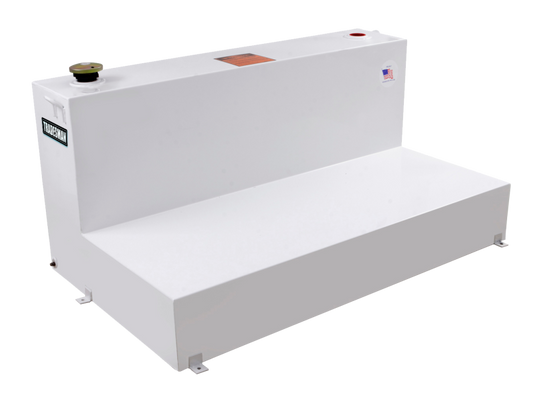 Tradesman Steel L-Shape Liquid Storage Tank - White - Burkken Auto Parts