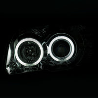 ANZO 2006-2009 Toyota 4Runner Projector Headlights w/ Halo Chrome - Burkken Auto Parts
