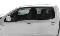 AVS 2022 Nissan Frontier (Crewcab Pickup) Ventvisor Outside Mount Window Deflectors 4pc - Smoke - Burkken Auto Parts