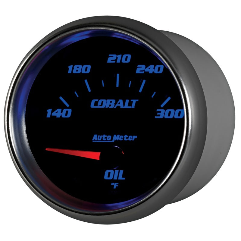 Autometer Cobalt 66.7mm 140-300 Degree F Electric Oil Temperature Gauge - Burkken Auto Parts