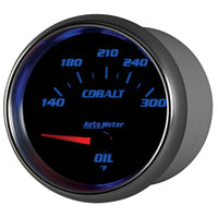 Autometer Cobalt 66.7mm 140-300 Degree F Electric Oil Temperature Gauge - Burkken Auto Parts
