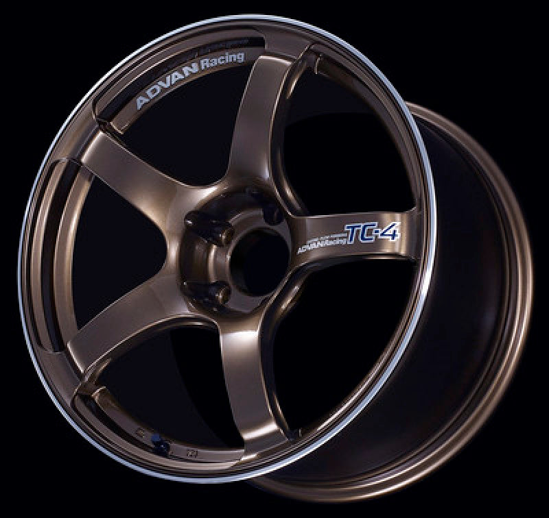 Advan TC4 15x6.5 +40 4-100 Umber Bronze Metallic & Ring Wheel - Burkken Auto Parts