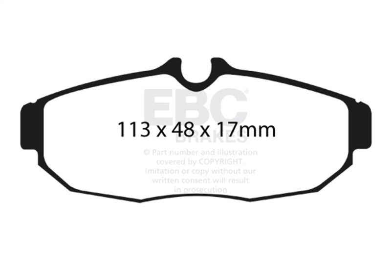 EBC 05-10 Ford Mustang 4.0 Redstuff Rear Brake Pads - Burkken Auto Parts