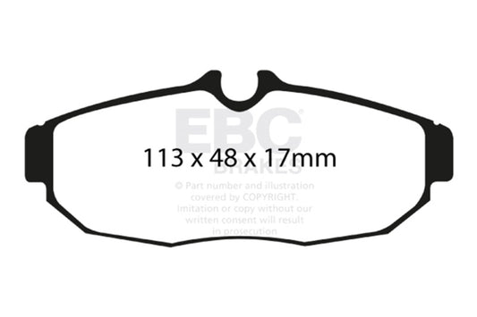 EBC 05-10 Ford Mustang 4.0 Yellowstuff Rear Brake Pads