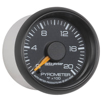 Autometer Factory Match Chevy 2-1/16in FSE 0-2000 Pyro Kit Gauge - Burkken Auto Parts