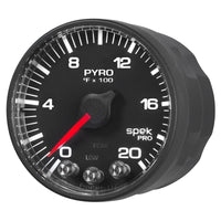 Autometer Spek-Pro 52.4mm 0-2000F Digital Stepper Motor Pyrometer Gauge - Burkken Auto Parts