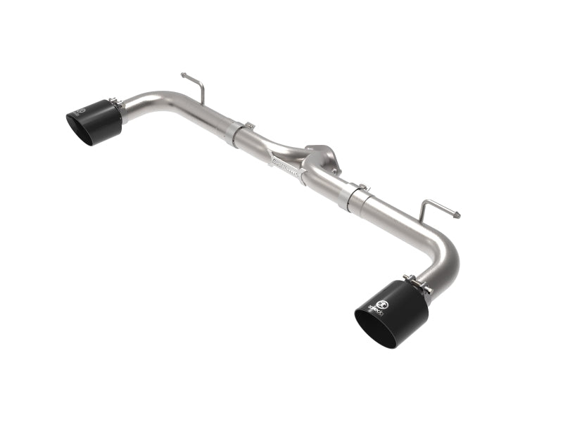 aFe Takeda 2-1/2in 304 SS Axle-Back Exhaust w/ Black Tip 14-18 Mazda 3 L4 2.0L/2.5L - Burkken Auto Parts