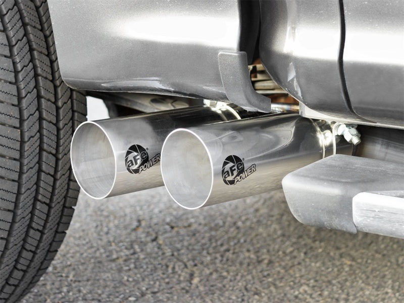 aFe Rebel Exhausts 3in SS Cat-Back 15-16 Ford F-150 EcoBoost V6 2.7/3.5L V8 5.0L w/ Polished Tips - Burkken Auto Parts