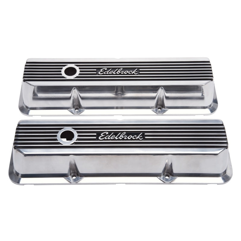 Edelbrock Valve Covers Elite II Ford FE 1958-76 Polished - Burkken Auto Parts