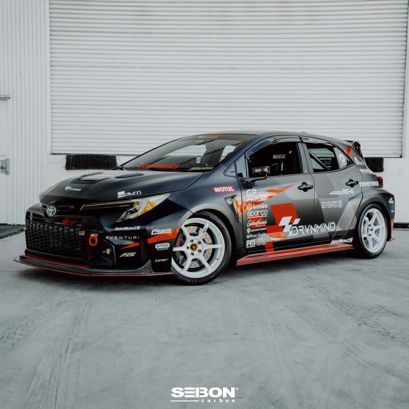 Seibon 2023+ Toyota GR Corolla MB-Style Carbon Fiber Front Lip - Burkken Auto Parts