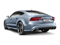 Akrapovic 14-17 Audi RS7 Sportback (C7) Evolution Line Cat Back (Titanium) w/ Carbon Tips - Burkken Auto Parts