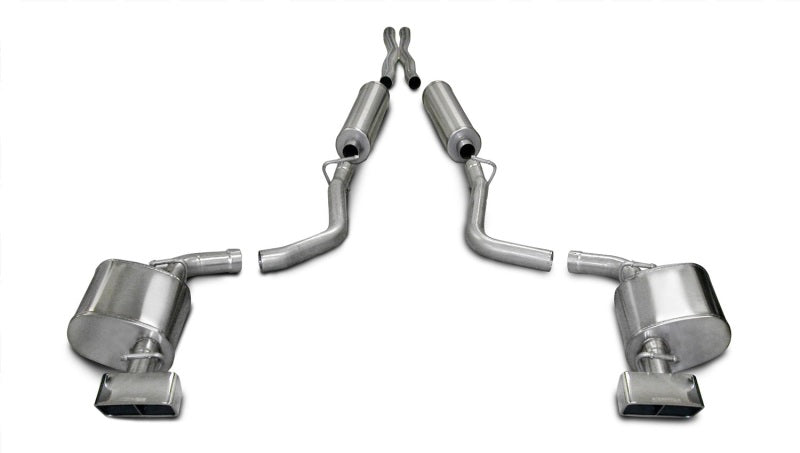 Corsa 2009-2010 Dodge Challenger R/T 5.7L V8 Auto Polished Xtreme Cat-Back Exhaust - Burkken Auto Parts