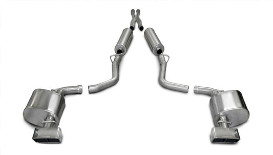 Corsa 2009-2010 Dodge Challenger R/T 5.7L V8 Auto Polished Xtreme Cat-Back Exhaust - Burkken Auto Parts