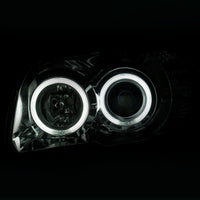 ANZO 2006-2009 Toyota 4Runner Projector Headlights w/ Halo Chrome - Burkken Auto Parts