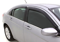 AVS 07-10 Chrysler Sebring Ventvisor Outside Mount Window Deflectors 4pc - Smoke - Burkken Auto Parts