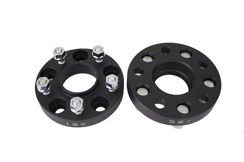 ISC Suspension Nissan 5x114.3 Hub Centric (66 Hub Bore) Wheel Spacers 25mm Black (Pair) - Burkken Auto Parts