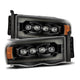 AlphaRex 02-05 Dodge Ram 1500 NOVA LED Proj Headlights Alpha Black w/Activ Light/Seq Signal - Burkken Auto Parts