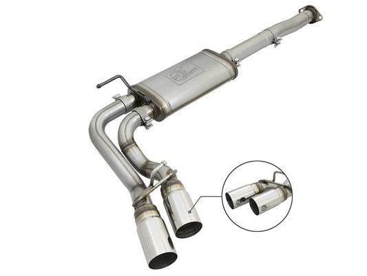 aFe Power Rebel Series 3in SS Cat-Back Exhaust w/ Polished Tips 2005-2015 Toyota Tacoma V6-4.0L - Burkken Auto Parts