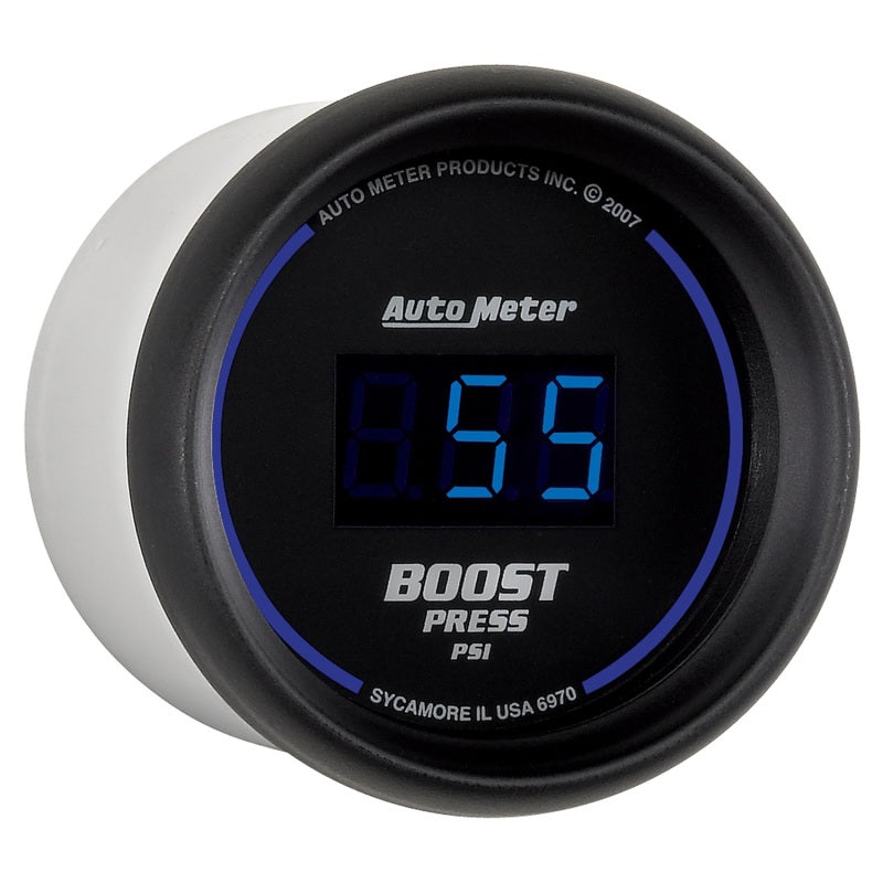 Autometer Cobalt Digital 52mm Digital 5-60 PSI Boost Gauge - Burkken Auto Parts